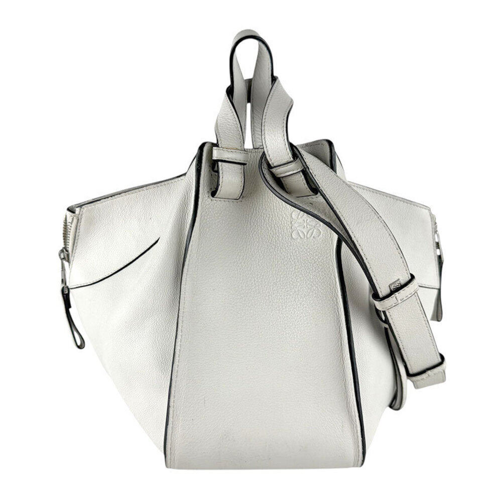 Loewe Hammock Shoulder Bag Leather White